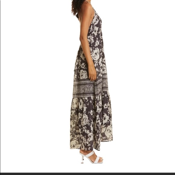 NWT Ba&sh Downtown Floral Mixed Print Cotton Maxi Dress small - Picture 4 of 13